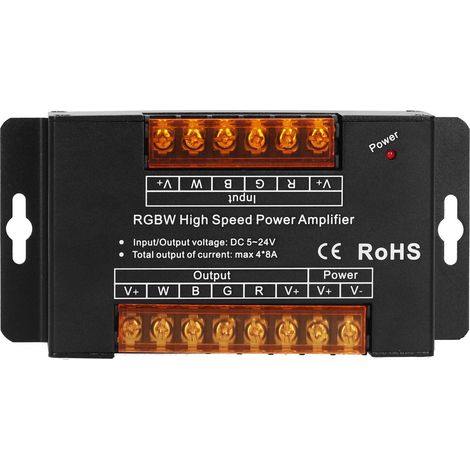 Amplificateur signal LED – contrôleur bande lumineuse – PWM – haute vitesse – RVB – variateur