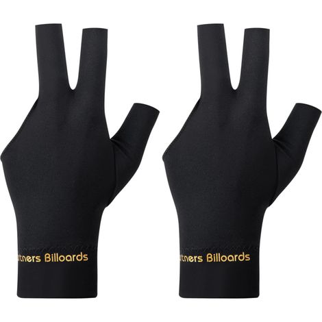Gants de Billard Snooker,Gants Elastiques Unisexes à Trois Doigts,Gant de Billard Ouverts à Trois Doigts,Convient Aux Jeux de Billards,Convient Aux Débutants et Aux Professionnels 2 Pcs Noir (1/5)
