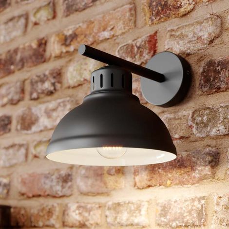 [NEUWERTIG] B-Ware Euluna Wandleuchte Sven Wandlampe Wandlicht Leuchte Lampe E27 einflammig schwarz (1/2)