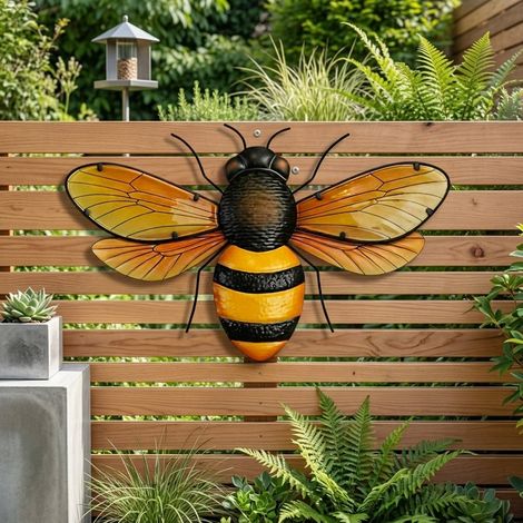 Bumble Bee Nature Garden Wall Art (1/2)