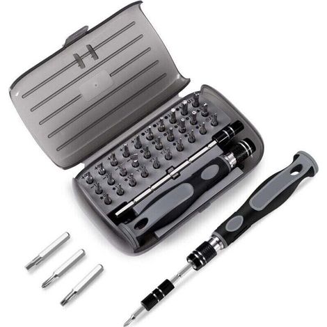 Jeu Tournevis de Précision 32 en 1-   Set Tournevis Magnétique Bricolage Electronique de Réparation Kit, Outil Informatique pour PC, MacBook, iPhone, Lunettes, Montre, Smartphone