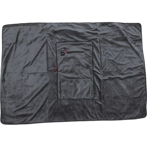 Couverture chauffante USB réglable rapide chauffage électrique gris polyester pour l'hiver (1/5)