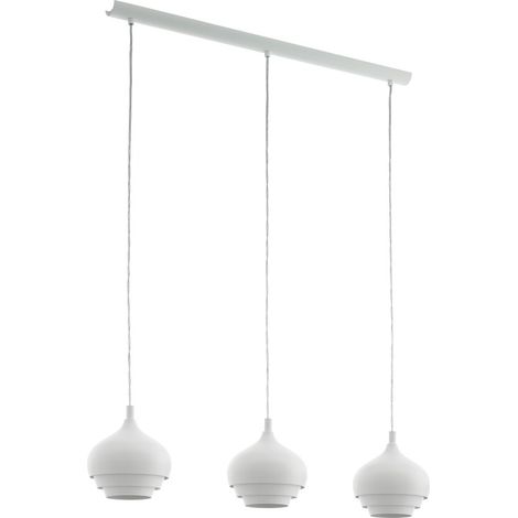 Lampe pendante à 3 lampes Camborne Blanc - 97213 (1/2)