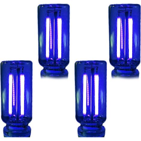 Veilleuse de chevet tactile USB, mini lampe LED à intensité variable pour chambre, voiture, ambiance romantique et décoration intérieure moderne. 4 chargements bleu (1/5)