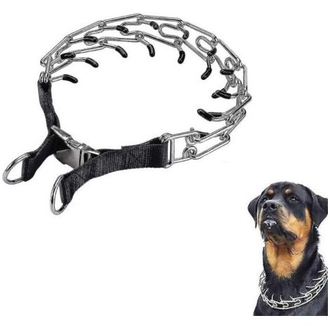 Collier étrangleur pour dressage de chiens, colliers coulissants réglables en acier inoxydable 4.0mmx60cm (1/5)
