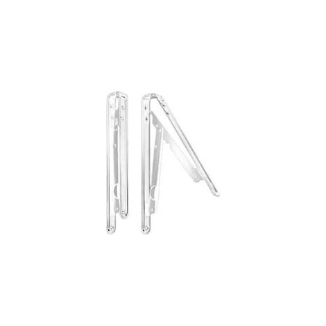 MENSOLE PIEGHEVOLI BIANCHE- - mm.400x400 colore bianco - 2 pezzi