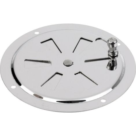 15 cm stainless steel ventilation plate with rotary knob, air outlet, exhaust vent, air exchange plate, ship fittings, yacht accessories