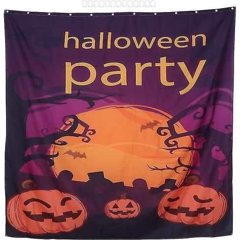 1 rideau imperméable pour décoration d'Halloween (1/3)