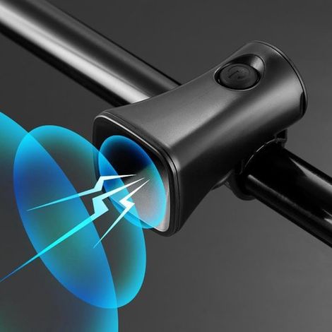 Campanello elettronico ricaricabile per bicicletta da 120 dB – con montaggio semplice, per biciclette, e-bike e monopattini (1/4)