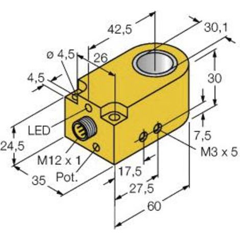 [NEUWERTIG] Turck Induktiver Sensor Pnp Schließer Bi30 R W30 Dap6 X H1141 Gerät Zubehör B-Ware