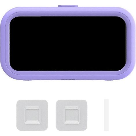 Support mural étanche pour téléphone portable, sans perçage, violet - (1/5)