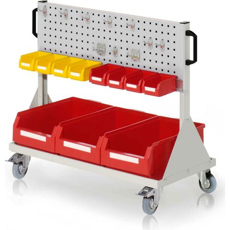Kappes RasterMobil® Größe 2 - 1000x890x500mm - 2x Lochplatten - 24-teilig - lichtgrau