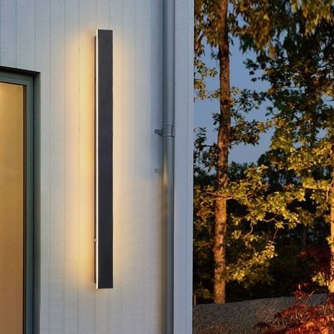 IP65 LED-Außenwandleuchte, Aluminium – 40 cm, warmweiß – Moderne Beleuchtung für Veranda und Garten – Einfache Montage – (1/4)