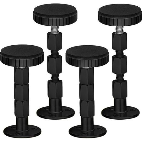 4 Stück – Kopfteilstopper – 80–107 mm – Verstellbare Möbelfüße – Selbstklebende Möbelfüße – Wackelschutz – Bettbefestigung – Kopfteilbefestigungen (1/5)