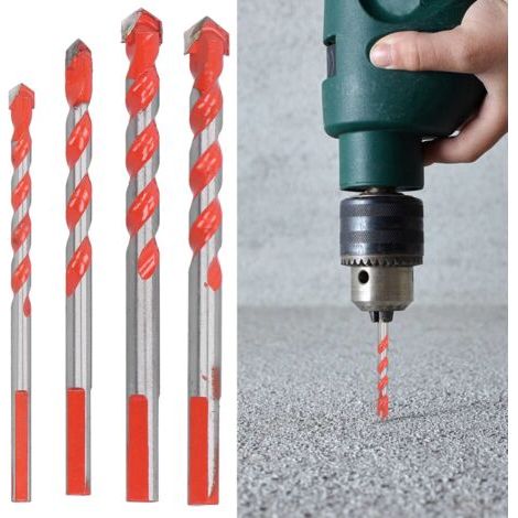 Jeux de 4 forets multifonctions pour perçage – diamètres 6 mm, 8 mm, 10 mm et 12 mm – outil d’agrandissement de trou polyvalent (1/4)