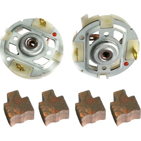 2 Kohlebürstenhalter für den RS550-Motor und 4 Kohlebürsten für den Bohrschrauber
