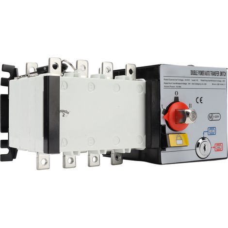 Groupe électrogène NLQ4-125/4P AC400V avec inverseur automatique double alimentation, isolé par PC, deux entrées et une sortie 125 A (1/5)