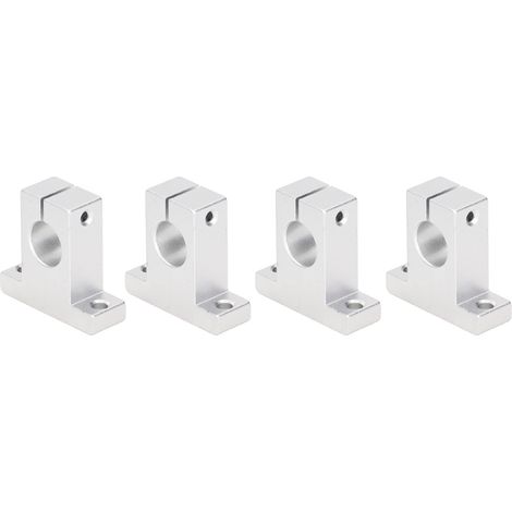 Support Guidage Linéaire 4 Pièces Alliage Aluminium Tige 16mm, Parfait Imprimante 3D CNC (1/5)