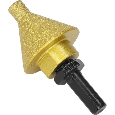 Fraise à chanfreiner diamantée de 38 mm de diamètre pour agrandir et meuler les trous, avec tige adaptatrice M14 (1/5)