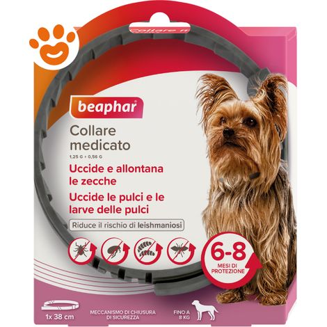 Beaphar Dog Collare Medicato (8Kg) - Confezione 1 Pezzo - Antiparassitari CANE