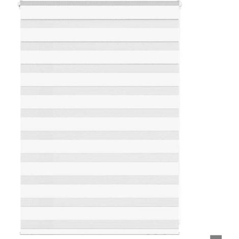 4014730 Store zèbre blanc 105x100 cm largeur du tissu 100,9cm polyester (1/5)