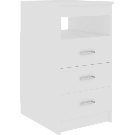 Maison Exclusive - Cajonera de madera contrachapada blanco 40x50x