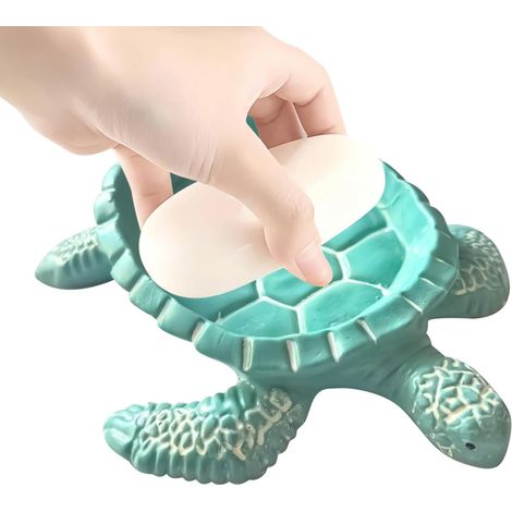 Dish Turtle Shaped Organizer Self Draining Soap Container