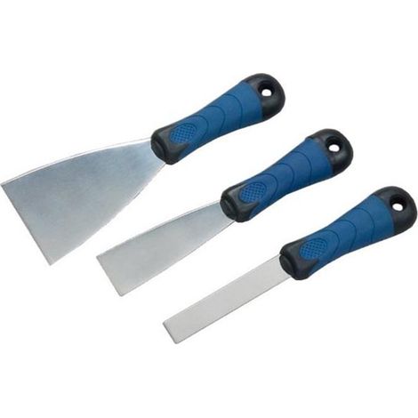 Lote de 3 cuchillos de acero inoxidable con mango bi-mat - Savy