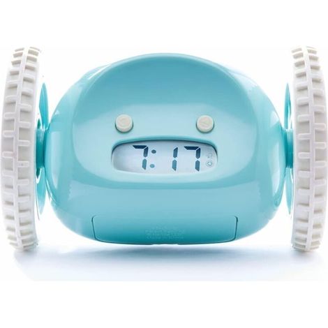 Rollwecker (Das Original) Sehr laut für Tiefschläfer (Roboterwecker für Schlafzimmer von Erwachsenen und Kindern) Cool, lustig, springend, jagend, rennend, sich bewegend, rollend (Blau) (1/5)