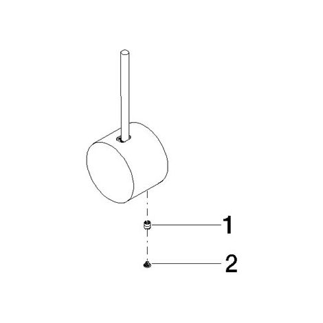 Dornbracht 90206602200-00 Poignée pour lavabo mural Pièces de rechange