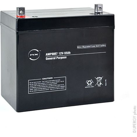 NX - Batterie plomb AGM NX 55-12 General Purpose 12V 55Ah M6-M