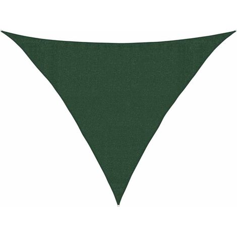 Maison Exclusive - Vela Parasole 160 g/m² Verde Scuro 3,5x3,5x4,9 m in HDPE (1/5)