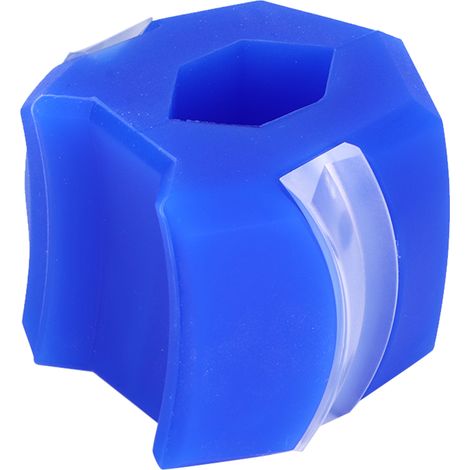 Ballon d'entraînement pour la mâchoire en silicone bleu - Exercice facial et cervical pour raffermir et tonifier les muscles du visage. (1/5)