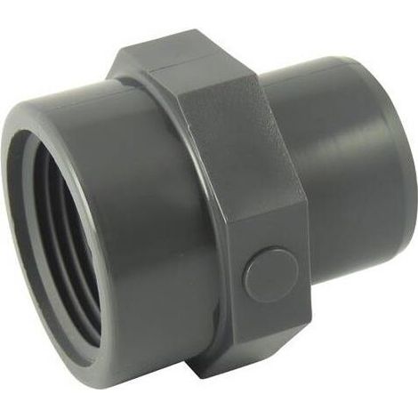 Adaptateur Male à coller / femelle à visser en PVC Ø A: 50mm Ø B: 2'' (1/3)