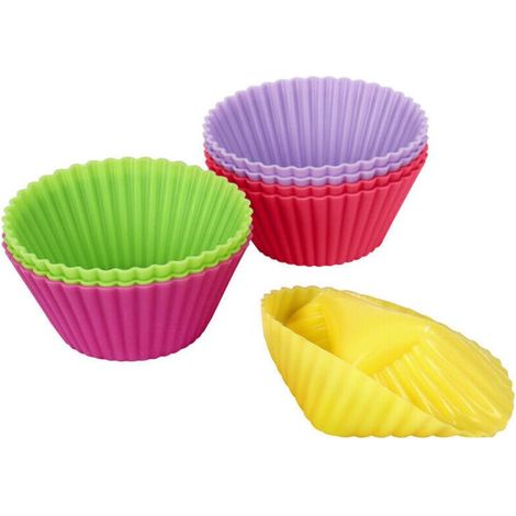 Caissettes à Cupcakes en Papier de Fête, Dimensions Standard,Moule à gâteau en silicone pour petit gâteau Lot de 30 pcs----7cm-couleur mélangée (1/4)