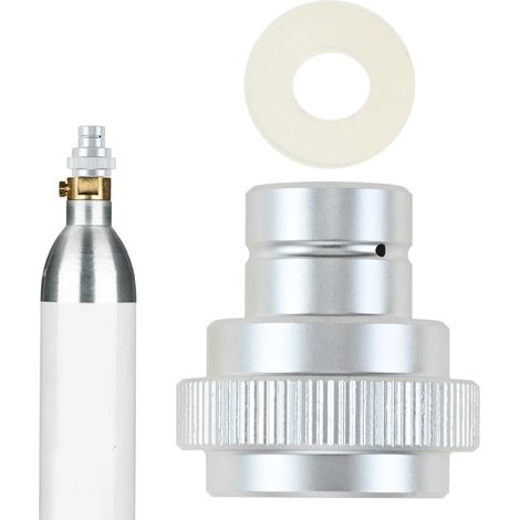 Adaptateur Bouteille CO2 TR21-4 pour Cylindre 60 L, Flux Soda 425 g, Compatible avec Duo/Art/Terra Machine à Gazéifier Système Quick Connect, Adaptateur avec Joints d'étanchéité (1/5)