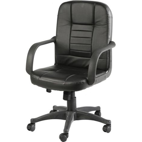 Silla con Ruedas - Sillón de Oficina Negro