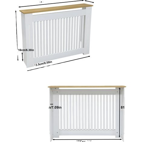 Cache-radiateur, Design moderne minimaliste, Compatibilité polyvalente, M (1/2)