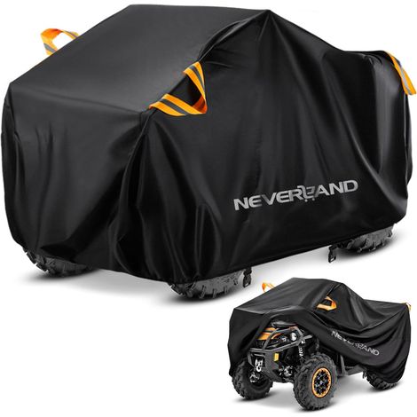 Waterproof Quad ATV Cover XXXL 256 x 110 x 120 cm 210D Oxford tarpaulin with PU coating, resistant to rain, snow and dust, with reflective handles and strap. (1/5)