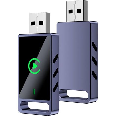 Adattatore connettore CarPlay wireless: connessione rapida, audio migliorato, compatibile con la maggior parte dei sistemi CarPlay, installazione semplice. (1/5)
