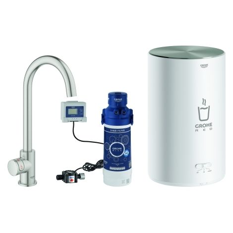 GROHE Red Mono Standventil Set, Ausladung 153mm, C-Auslauf, mit (1/5)