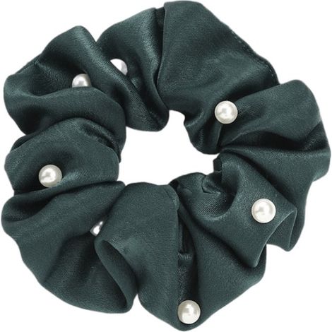 Haargummi mit Perlen, grün, elegant, für Damen (1/2)