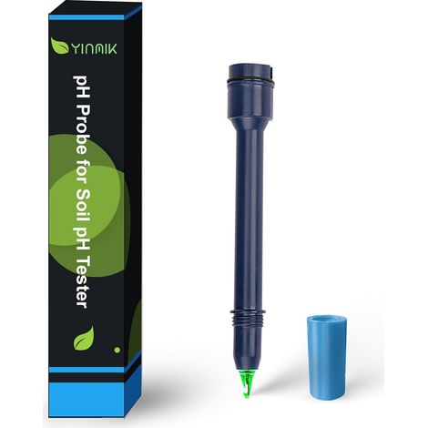Électrode de pH-mètre numérique pour sols, électrode de pH pointue, capteur précis de pH et de température adapté aux jardins, pelouses et boîtes de conserve. (1/5)