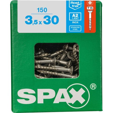 Spax Universalschrauben 3.5 x 30 mm TX 15 - 150 Stück Edelstahl Holzschrauben (1/3)