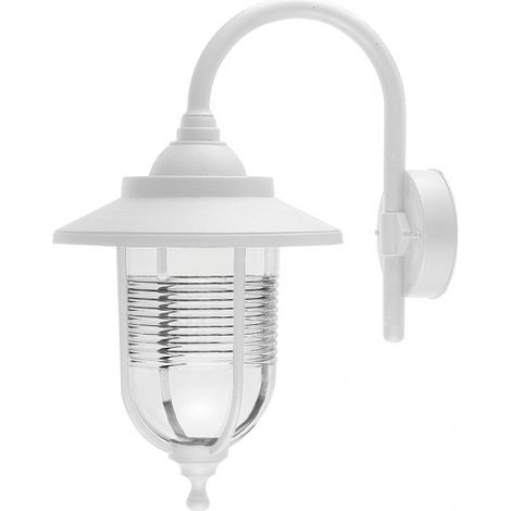 Lampada da parete per esterni tan 1xe27 white ip44 policarbonato 45,2x25,2x34,2 cm (1/2)