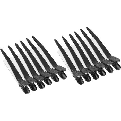 Boîte de 12 pinces à cheveux de qualité professionnelle, noires (1/5)