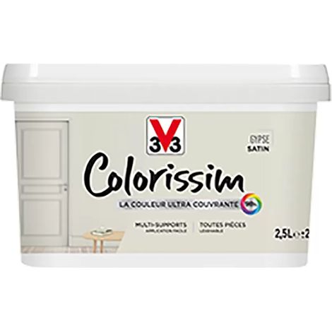 Peinture Multi-supports V33 Colorissim Satin Gypse 2,5 L