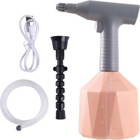 (Rosa) Automatische Sprühgießkanne, 1-Liter-kabellose elektrische Sprühflasche für die Haushaltsreinigung, Rosa (1/4)
