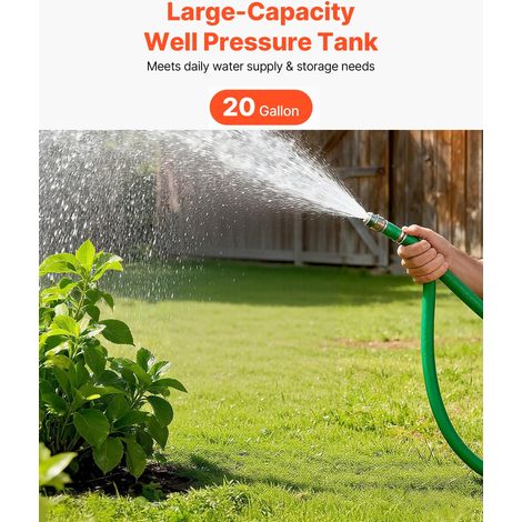 Réservoir à Pression Vertical Préchargé pour Puits 75,7 L Réservoir de Stockage d'Eau en Acier au Carbone Robuste, pour Pompes de P… (1/5)