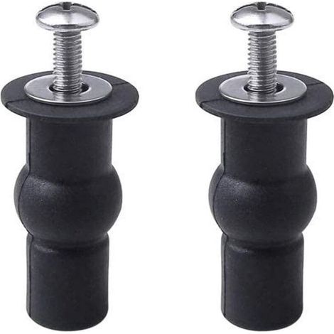 2 pièces Abattant WC Fixations Charnières Store Charnières Trou de Fixation Extensible Caoutchouc Vis Convient à Toutes Les Toilettes (14mm) (1/5)